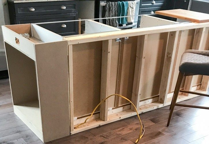How To Build A Diy Kitchen Island House By The Bay Design How To Build A Diy Kitchen Island, How To Build A Kitchen Island With Wall Cabinets
