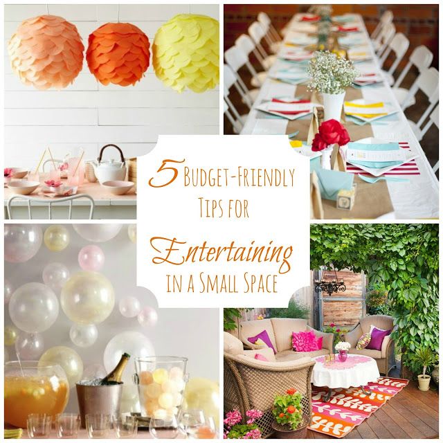 5 Tips for Hosting an Inexpensive Party in a Small Space Small 5 Tips for Hosting an Inexpensive Party in a Small Space Small
