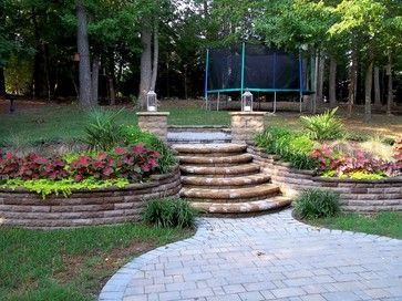 51 best Sloped Yard Designs & Retaining Walls images on ... 51 best Sloped Yard Designs & Retaining Walls images on ... on Retaining Wall Ideas For Sloped Backyard id=12666