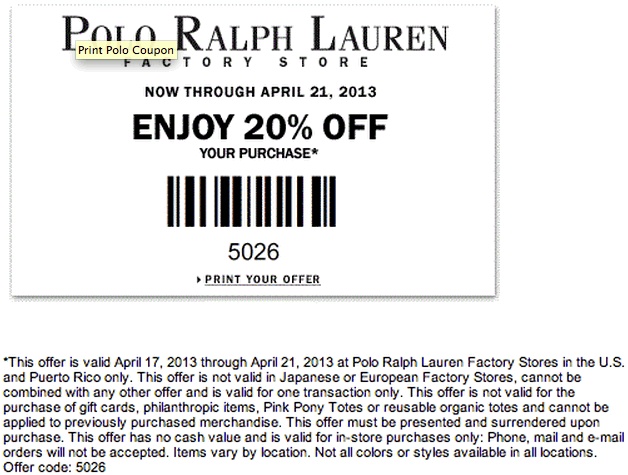 polo discount coupon