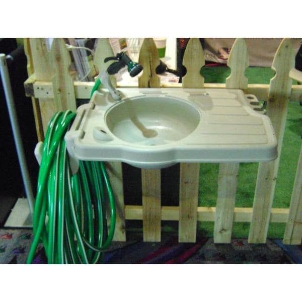 Clean It Outdoor Sink System With Large Counter Top Rsi S2 The Home Depot In 2021 Garden Sinks Outdoor Garden Sink Sinks, Large Outdoor Sink