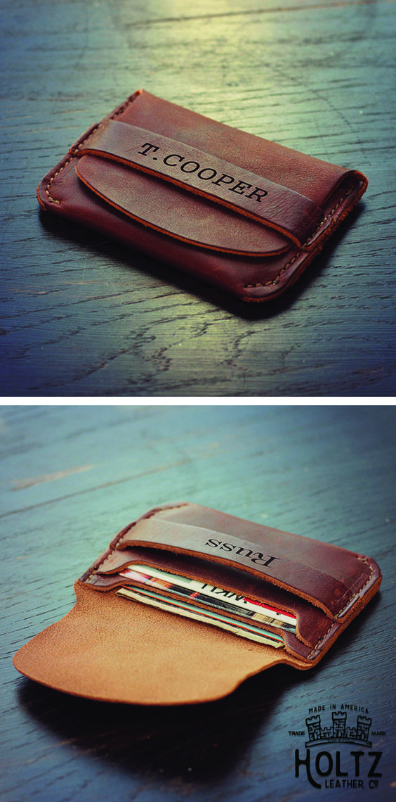 The No. 7 Babe Ruth Personalized Front Pocket Wallet is handmade right here in o...