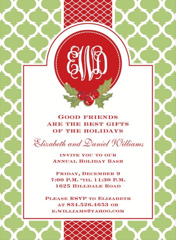 christmas brunch invitations
