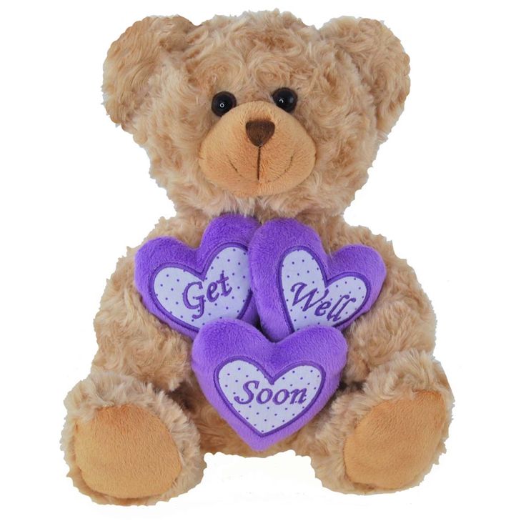 purple get well name benny get well soon bear purple get well name benny get well soon bear