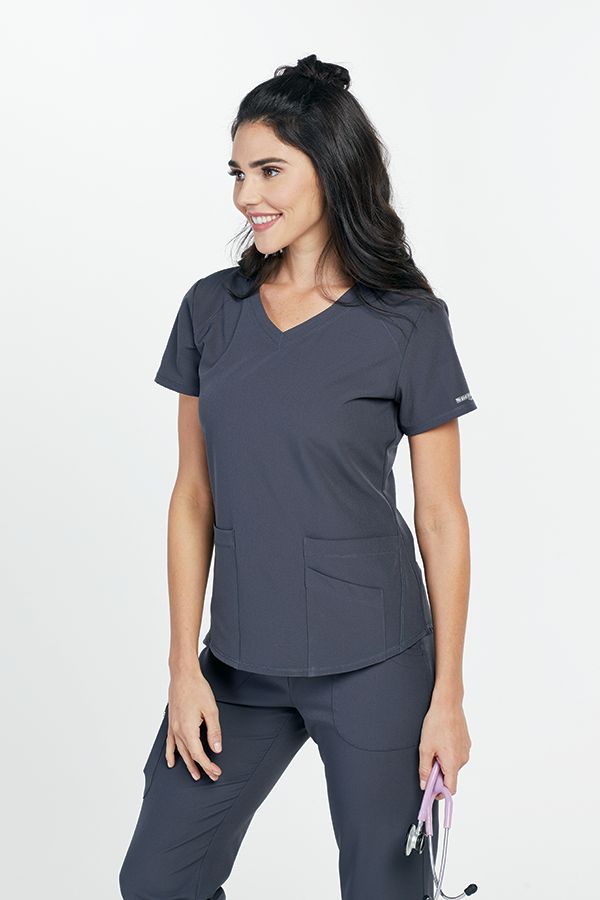 Barco One 5-pocket Sporty V-neck Scrub Top | Scrub style, Scrubs, Tops