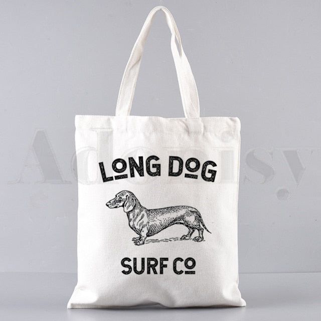 Life Is Better With Dachshund Canvas Shoulder Bags Casual Handbag For Womens Black Life Is Better With Dachshund Canvas Shoulder Bags Casual Handbag For Womens Black