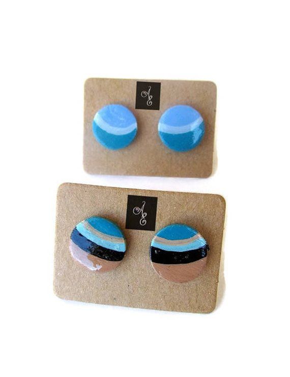 Hand painted studs
