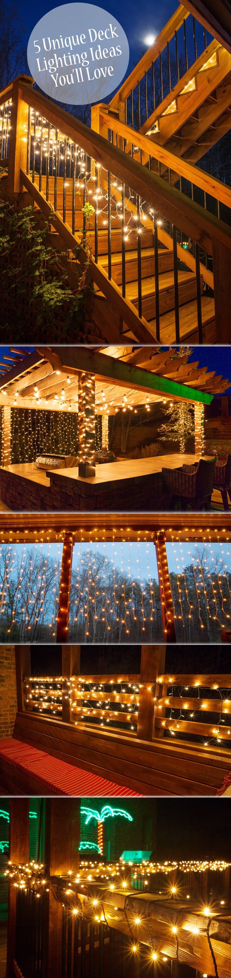 Best 25+ Deck lighting ideas on Pinterest Outdoor deck lighting, Led deck lights and How to ...