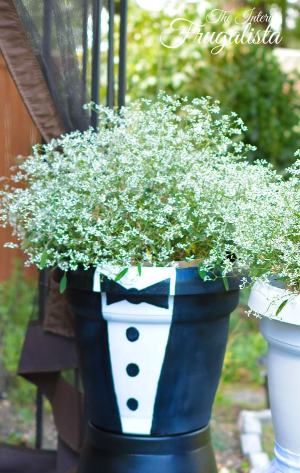 Diy Wedding Centerpiece Trivets And Bridal Flower Pots Bridal Flower Pots