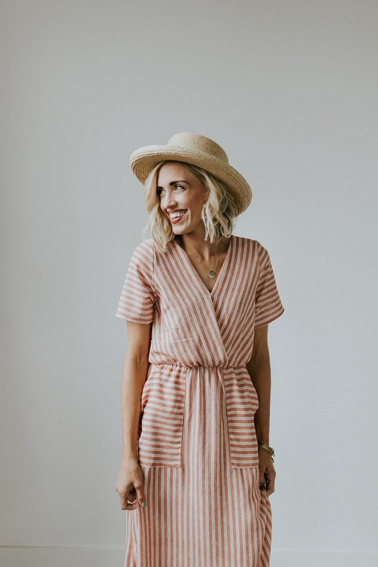 Mauve Striped Max Dress Mauve Striped Max Dress