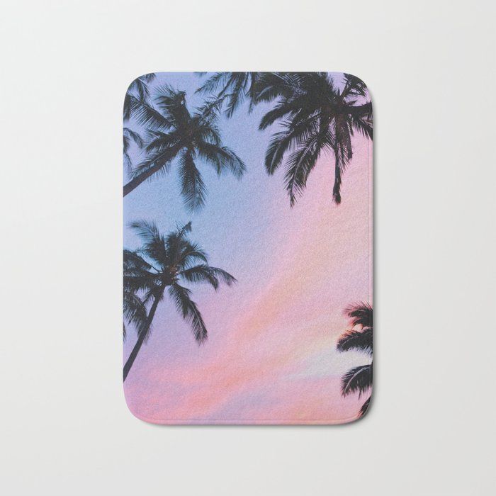 All Over Palm Bath Mat Bath Mat Urban Outfitters Bathroom Bathroom Rugs