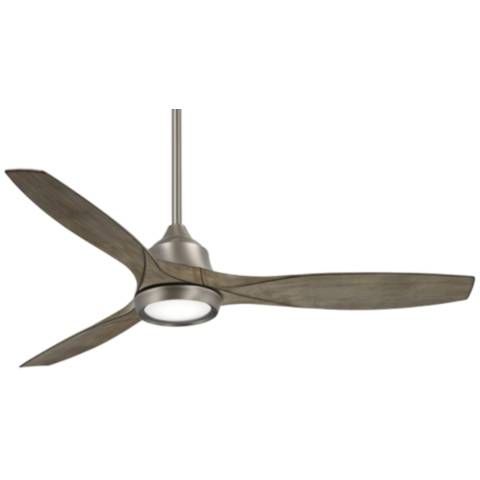 60 Minka Aire Skyhawk Nickel And Driftwood Led Ceiling Fan 86g12 Lamps Plus Inch Fans With Light 60 Minka Aire Skyhawk Nickel And, Minka Aire Light Kit Driftwood