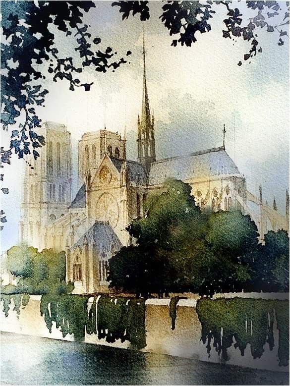 Mustapha Ben Lahmar Watercolor Illustration Watercolor Art