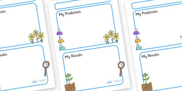 science experiment templates