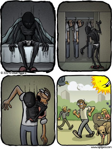 18 Comics, die Dir zeigen, wie sich Depressionen anfühlen
