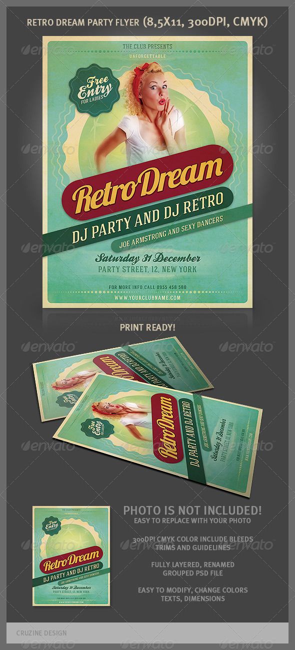8 best retro images on Pinterest Flyer design, Party flyer and - retro flyer template 8 best retro images on Pinterest Flyer design, Party flyer and - retro flyer template