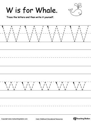 tracing and writing the letter w alphabet writing cursive letters practice sheets free