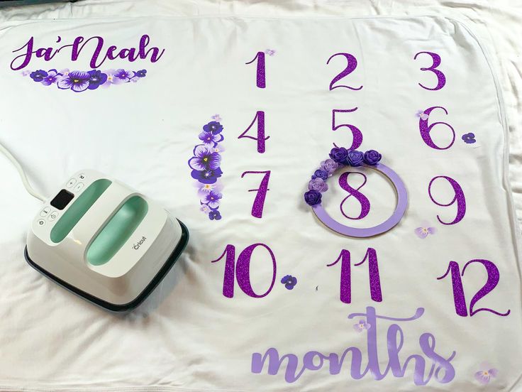 How To Make A Baby Milestone Blanket #milestones #milestoneblanket #cricutmade #...