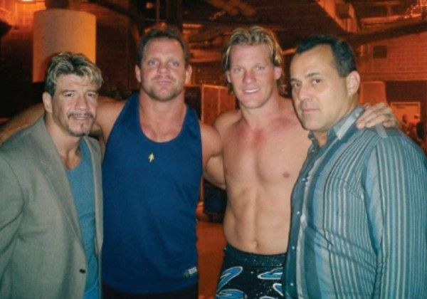 Along with Eddie Guerrero, Chris Jericho, and Dean Malenko | Chris benoit, Chris jericho, Eddie guerrero