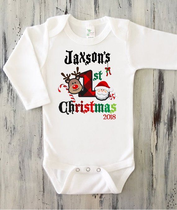 Shirt My First Christmas Gown Bodysuit