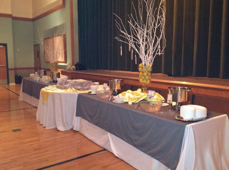table set-up for a reception or church event | tea party | Banquet