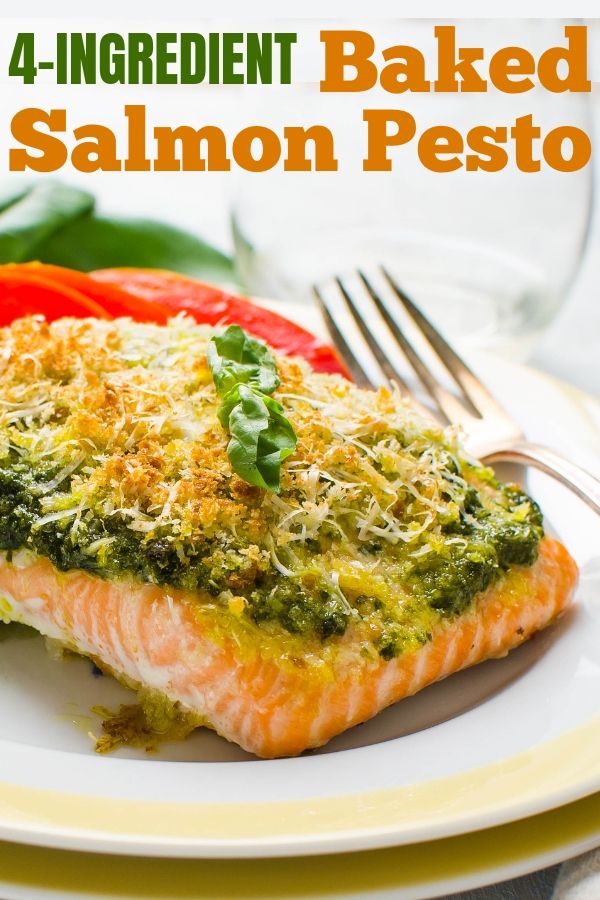 Baked Salmon Pesto
