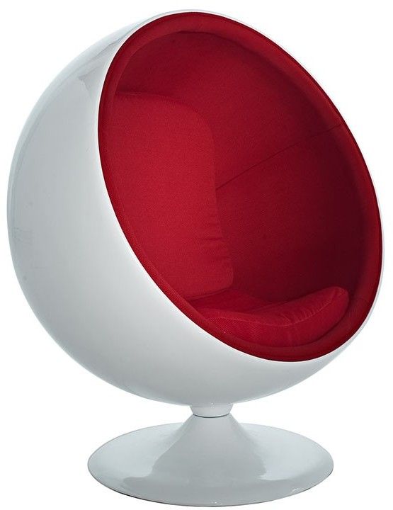 The Well Appointed House Retro Round Egg Chair In Red Style Lounge Chairs Egg Chair Retro Lounge Chairs, Retro Round Chair