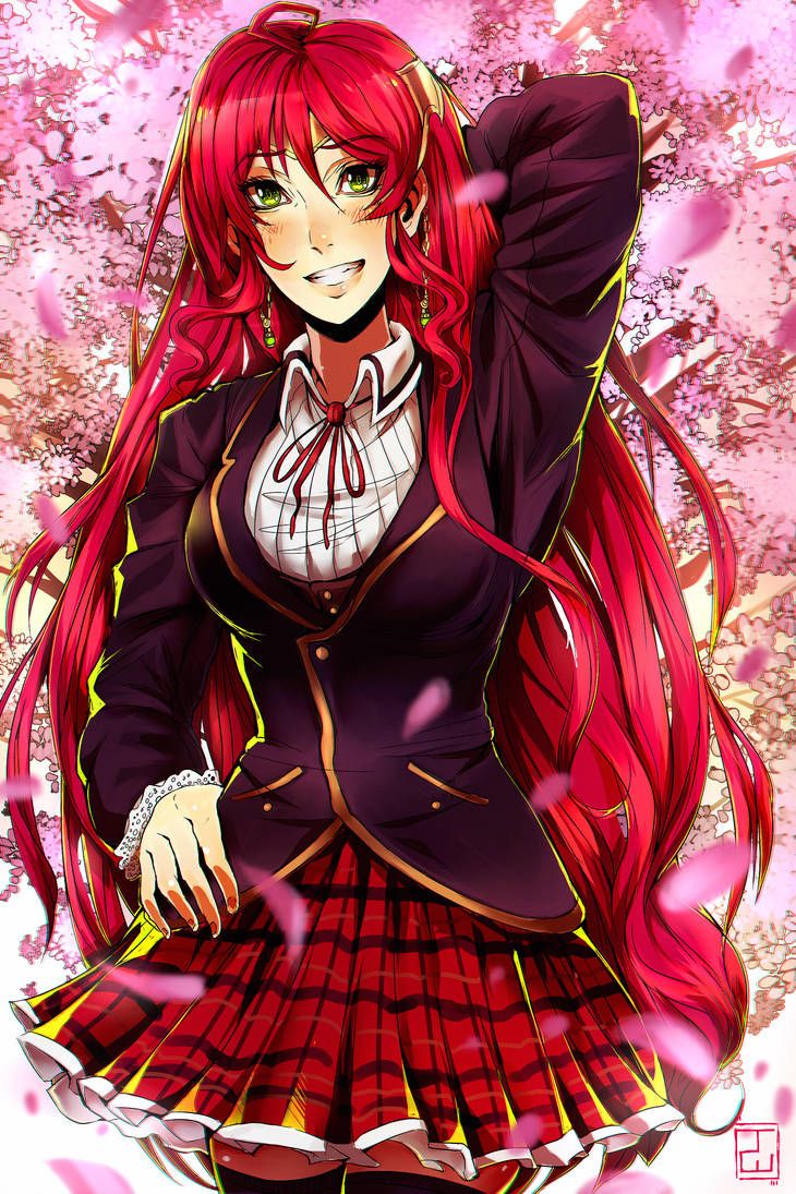 Rin Anime Character Red Hair