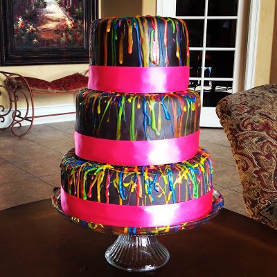 Black Light Birthday Cake Ideas Black Light Birthday Cake Ideas