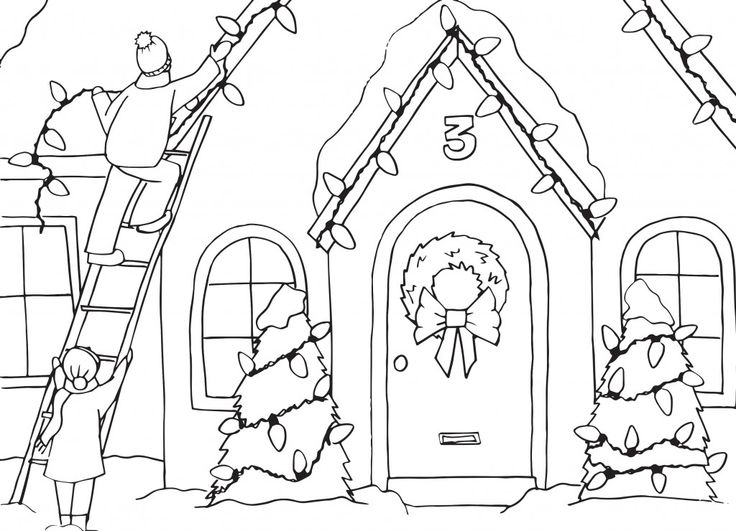 advent calendar coloring pages