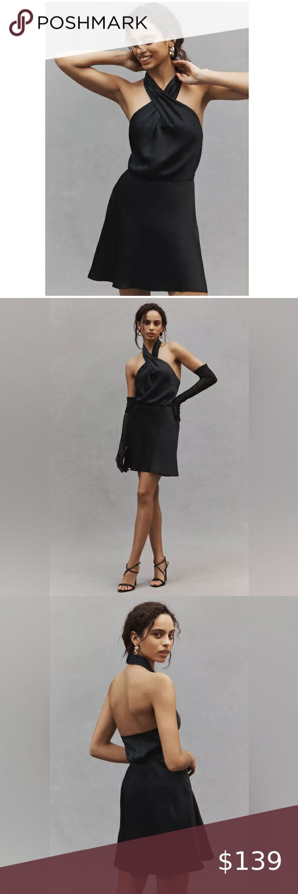 BHLDN Ruby Mini Dress Black Small