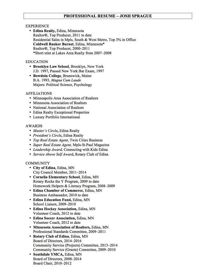 About Josh Sprague Edina Minnesota Real Estate Agent Estate - political science resume About Josh Sprague Edina Minnesota Real Estate Agent Estate - political science resume