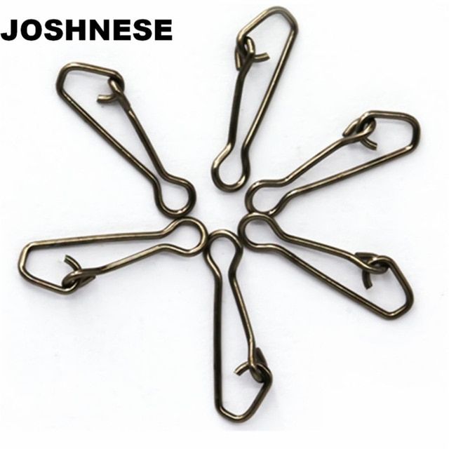 10 BRASS SNAP SWIVELS BARREL SWIVEL WITH SAFETY SNAP SIZE 3//0 SNAPS QUICK CLIP
