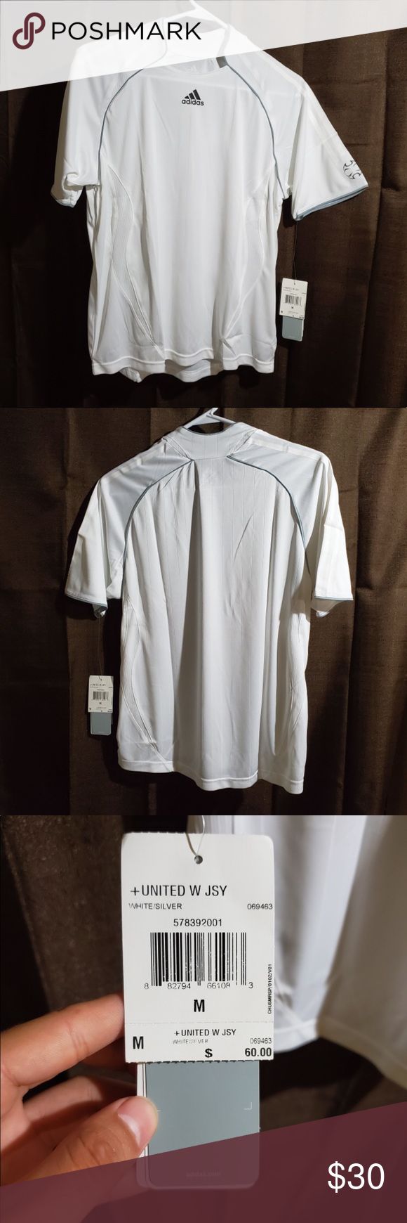 Women's Adidas Soccer Jersey - Medium White