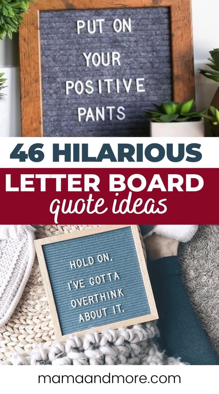 The 46 Best Funny Letter Board Quotes • Mama And More Video Video Funny Letters Letter