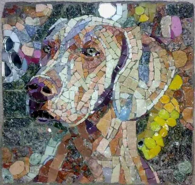 Top 25 Best Mosaic Tile Art Ideas On Pinterest Gl Mosaic By Vojna Bastovanovic Weim Check Out Sam Bertie S Dog Art Board