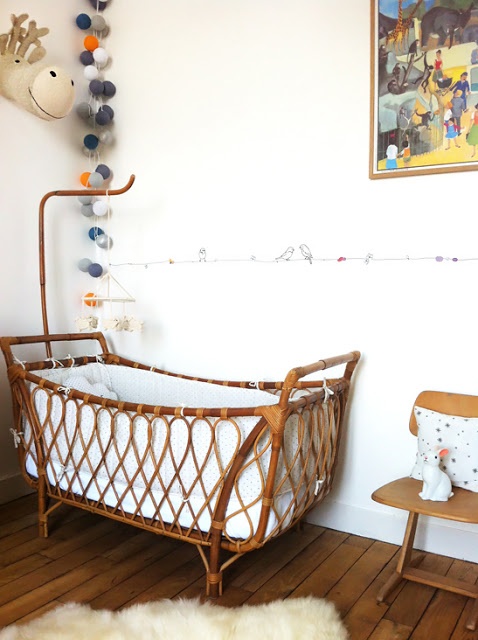 unusual baby furniture. sweet little boyu0027s nursery lighted garland in the corner unusual crib bird wall baby furniture t