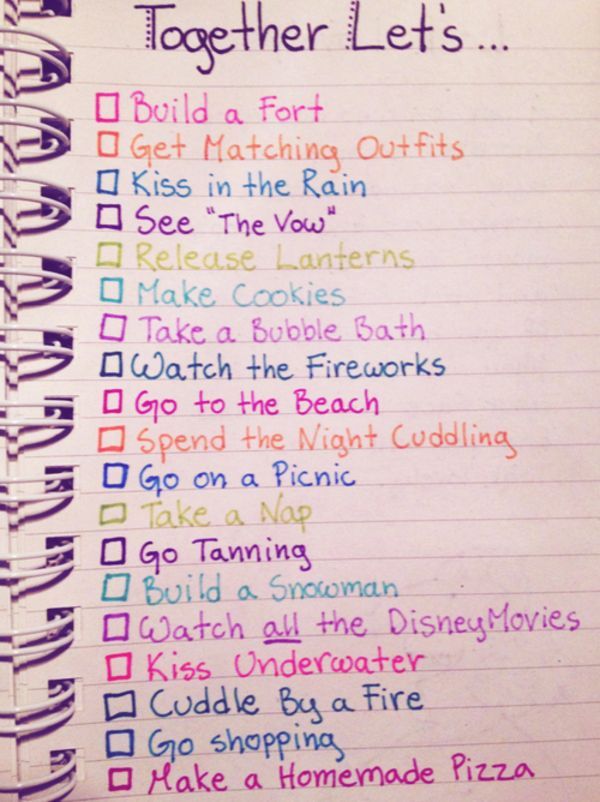 The Bucket List Date