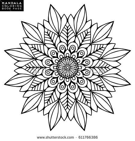 Flower Mandala. Vintage decorative elements. Oriental pattern, vector illustrati...