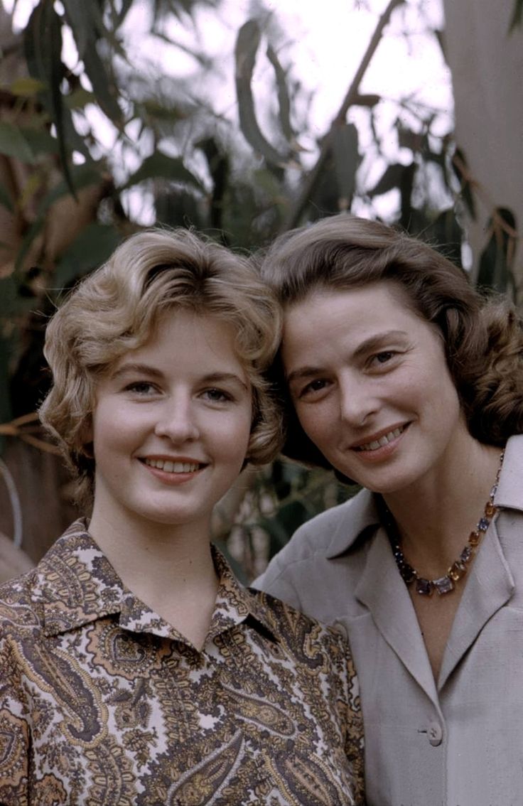 Ingrid Bergman and Pia Lindstrom | Ingrid bergman, Ingrid, Classic
