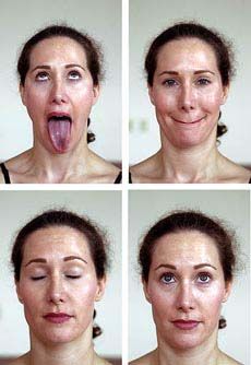 Exercises for facial and throat skin Asian ladies naughty
