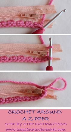 Crochet Zipper Pouch