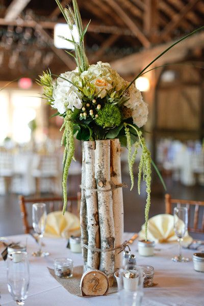 Best 25+ Tree Branch Centerpieces Ideas On Pinterest Lighted A tall rustic centerpiece with some drama! Love the use of birch tree branches wrapped - Best 25+ Tree Branch Centerpieces Ideas On Pinterest Lighted