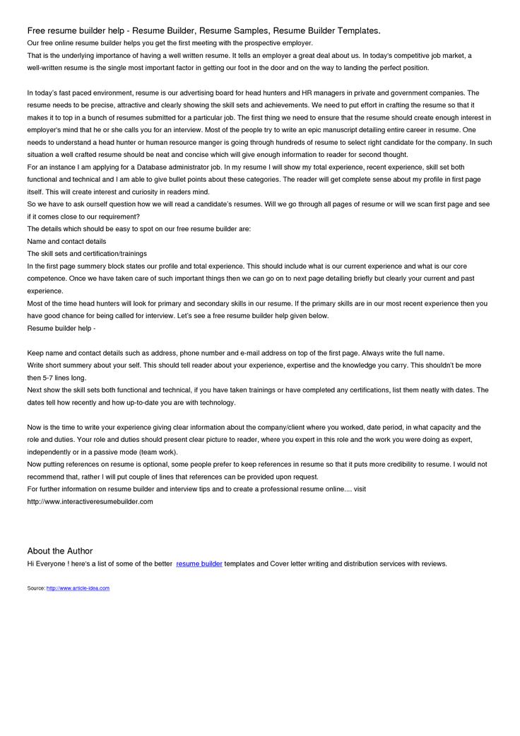 Free Resume Builder Resume - http\/\/wwwjobresumewebsite\/free - resume builders free Free Resume Builder Resume - http\/\/wwwjobresumewebsite\/free - resume builders free