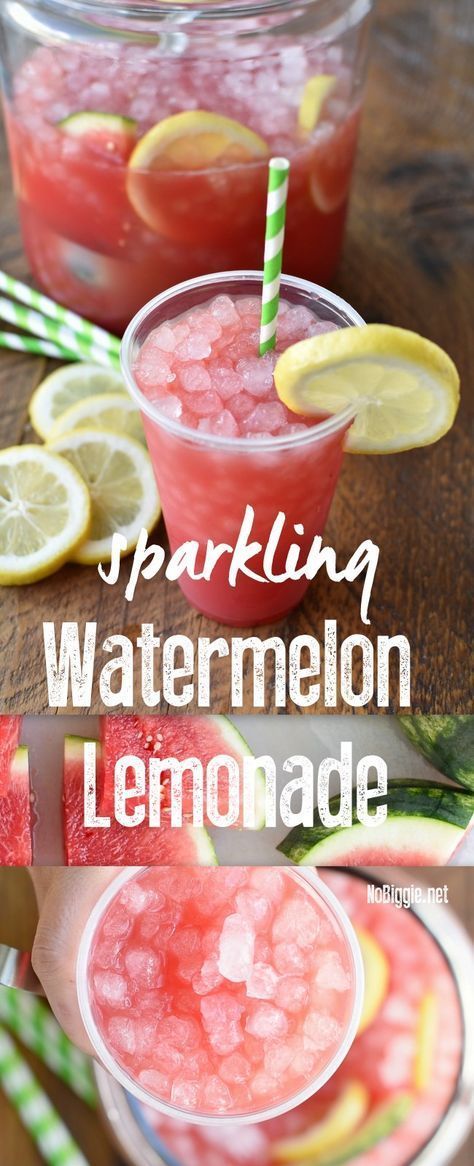 Sparkling Watermelon Lemonade - #ete #Lemonade #Sparkling #Watermelon