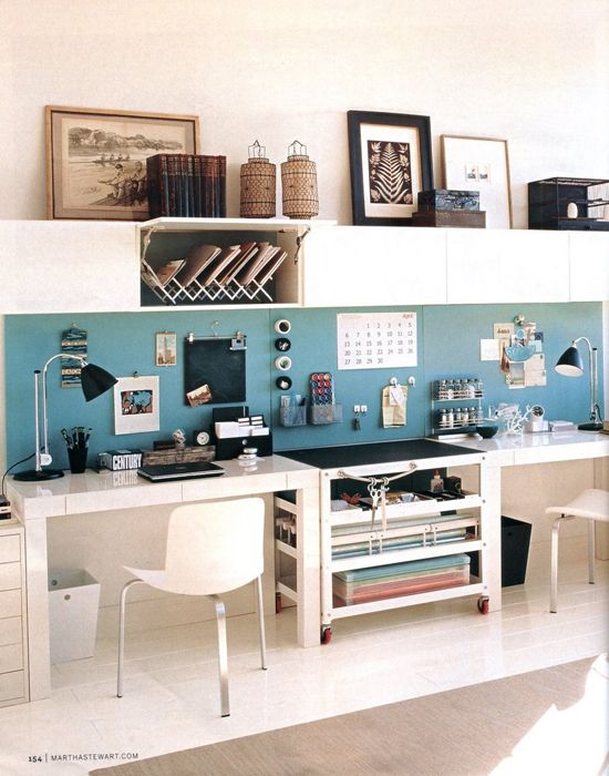 Long Desk Study Office Room Large Work Home Decor Ideas Big Table Interior Design