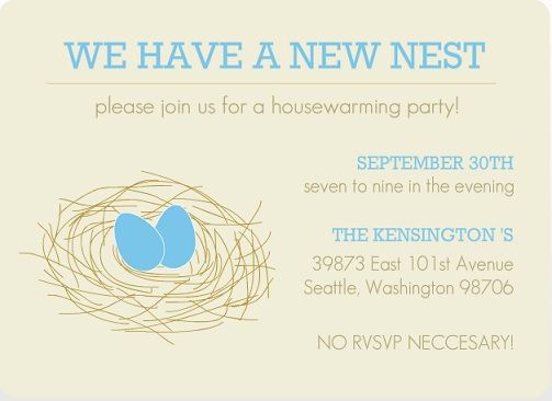 open house housewarming party invitation wording