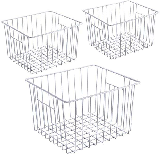 Com Ipegtop Deep Refrigerator Freezer Baskets Large Household Wire Storage Basket Bins Organization Deep Refrigerator Freezer Baskets, Large Wire Baskets For Freezer Storage