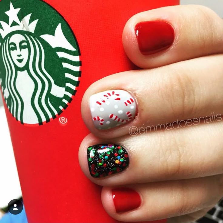 Best 25+ Short Red Nails Ideas Only On Pinterest Short Acrylics Candy cane nails Christmas nails winter nails holiday nails red nails Starbucks nails glitter nails nail - Best 25+ Short Red Nails Ideas Only On Pinterest Short Acrylics
