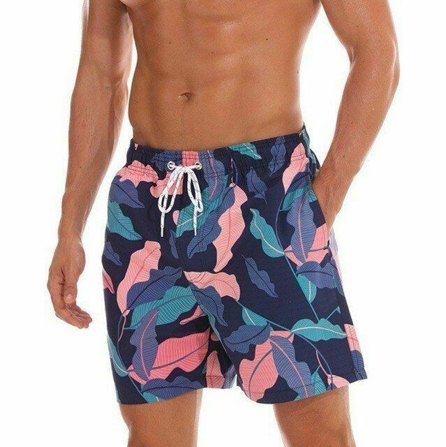 WMDJEG Tropical Beach Mens Summer Beachwear Sports Running Swim Board Shorts Mesh Lining WMDJEG Tropical Beach Mens Summer Beachwear Sports Running Swim Board Shorts Mesh Lining